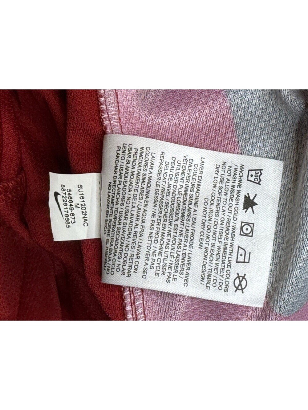 Boy's Youth Med Nike Dri-Fit Red Basketball Shorts (1156) - Picture 8 of 12